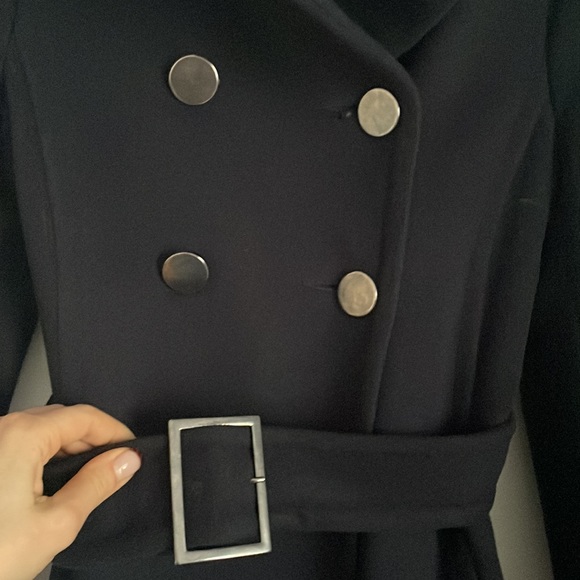 Aritzia Babaton Wool Coat ( Only Coat/ Connor Coat/ New Cocoon Coat/ Navy Blue - Picture 5 of 5